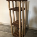 Sellette en noyer US et hêtre