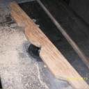 Petite console en chene massif pour tel/fax.