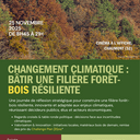 Conférence "Changement climatique : bâtir une filière forêt-bois résiliente"