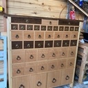 Meuble apothicaire 44 tiroirs pour l'atelier