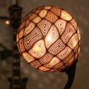 Rendu de nuit. Le motif : deux spirales imbriquées d'épaisseurs différentes