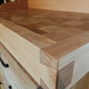 Desserte avec billot