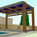 Pergola photovoltaïque de 4 panneaux de 500W