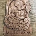 Plaque de porte (Salle de Bains)