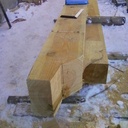 Doucine à la tronçonneuse