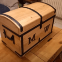 Coffre au trésor en chêne