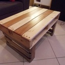 Table de salon en palette de récup