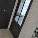 Porte verrière en frêne.