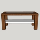 Table basse vitrée Cubi'K