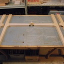 Table ronde design style années 50