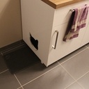 Meuble de toilette pour chat