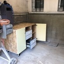 Meuble extérieur en OSB