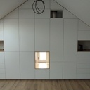 Dressing en pointe sur un pignon complet et tête de lit