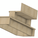 Mini escalier en chêne