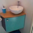 Petit meuble lave main pour WC