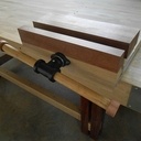 Etau d'établi en bois