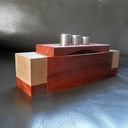 Petite boite en padouk et hêtre