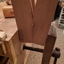 Collage des pieds compas