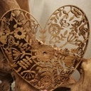 Cœur fleuri printanier