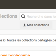 Filtre d'accès à "Mes collections"