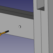 Vis pour les trétaux (détail)