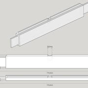 Côtes de la traverse haute de la porte