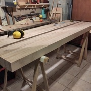 Les bois du premier plateau ont été mis à dimension.