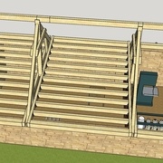 Chantier participatif dans le sud de l'Alsace : construction d'une mezzanine de 60m²
