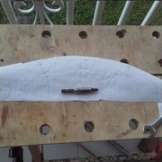 Mon plan en coupe du couvercle, à reproduire sur le bois