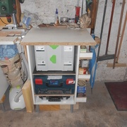 avec électroportatif bien rangé