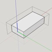 Après changement d'origine au centre d'une face