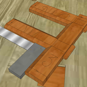 **9/** Nous vérifions l’équerrage du montage définitif  !