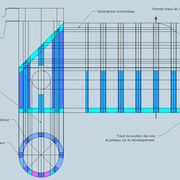 fig 3/ tracés des bois connus sur le développement