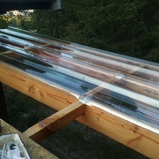 pose de la premiere plaque en fin de journée pour préparer un long lendemain...