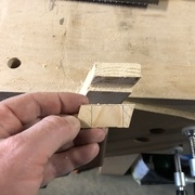 Et oui, y avait une chance sur deux de se planter : fallait commencer par l'autre sciage!