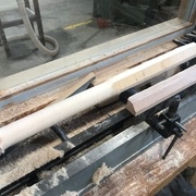 tournage du manche en hêtre