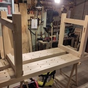 Les tréteaux sont placés correctement sur les chevilles.