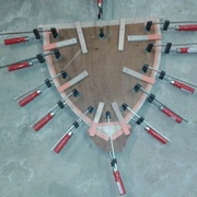 montage et mise en forme des montants laméllé-collé