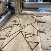 Decoupe a la CNC ( en gardant les orienations defil qui von bien pour le dessin