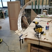 Entaillage des contremarches du grand limon