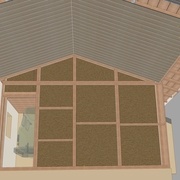 nouvelle version du mur de refend avec les montants doublé et d'aplomb