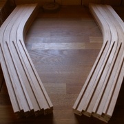 Rainure arrêtée dans les pièces courbes