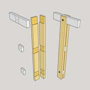 (fig 5) Poteau moisé