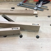 collage des tenons-mortaises