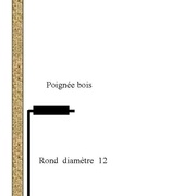 Poignée manutention panneau ou plaque de platre