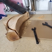 Décalage de la fraise pour pouvoir couper toute l'épaisseur