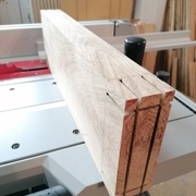 tenon en cours de réalisation