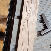 la planchette après fabrication des liserés "droits comme la route de Brive", selon une expression très locale