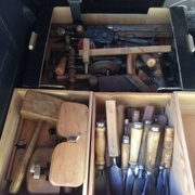 Mon premier lot d'outils à main, acheté sur 2ememain.be.