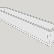 tiroir avec une feuillure